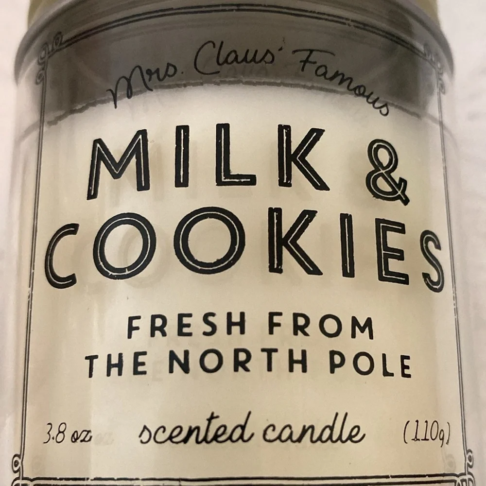 Target BP Christmas Milk & Cookie Mini Candle